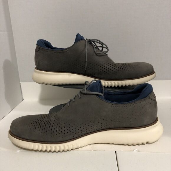 Cole Haan Men's 2.ZERØGRAND Lined Laser Wingtip Oxford Style C36944 Sz 10.5 Shoe - Picture 2 of 9